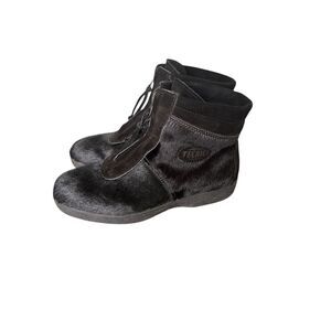 Tecnica Apres Fur Ankle Boots Black Size EU 41 (9.5) Ski Winter